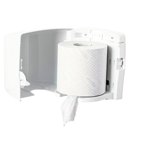 Aquarius Roll Control Wiper Centrefeed Dispenser Wall Mounted Wht 7018
