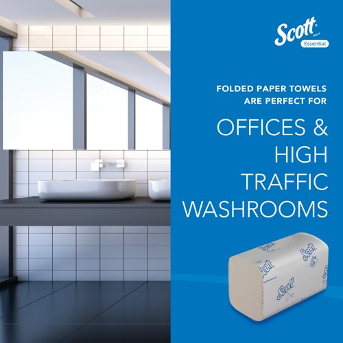 Scott Interfold V-Fold Paper Hand Towel x340 White Pack of 15 6617