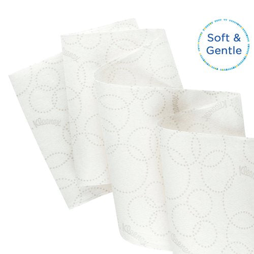 Kleenex Ultra Paper Towel Roll 2-Ply E-Roll 200m Long White Pack of 6