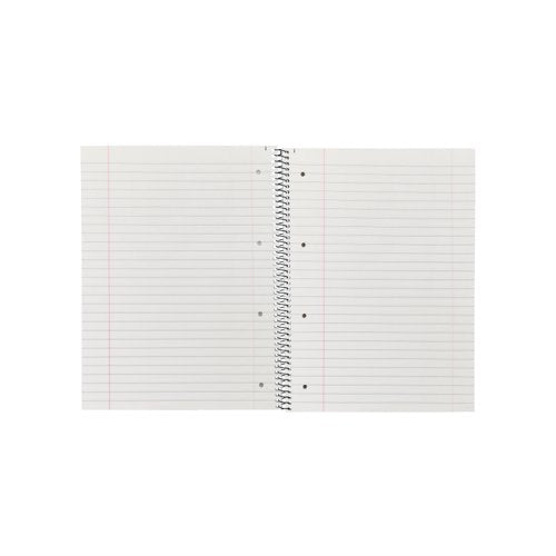Q-Connect Ruled Margin Spiral Soft Cover Notebook 160 Pages A4 (5 Pack) KF01072