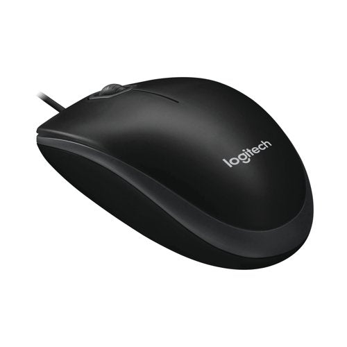 Logitech B100 Optical Mouse USB 800dpi Black 910-003357