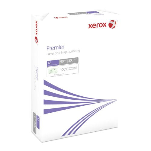 Xerox Premier A3 Paper 90gsm White Ream (Pack of 500) 003R91853DD