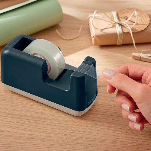 Leitz Cosy Tape Dispenser with Tape Heavy Base Velvet Grey 53670089