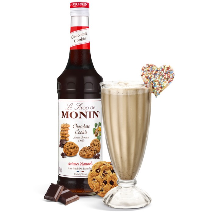 Monin Chocolate Cookie Coffee Syrup 1 Litre