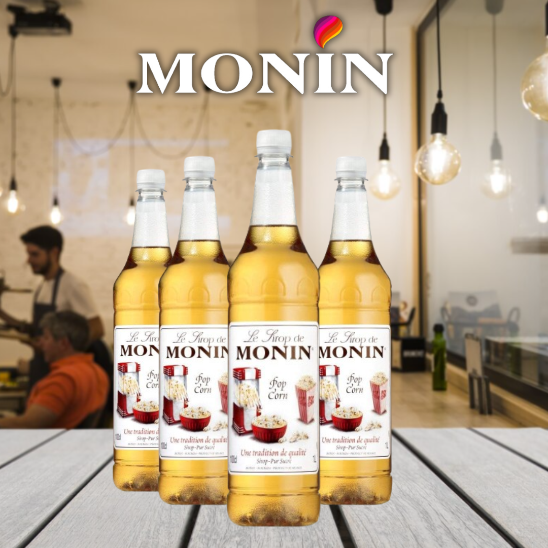 Monin Popcorn Coffee Syrup 1 Litre