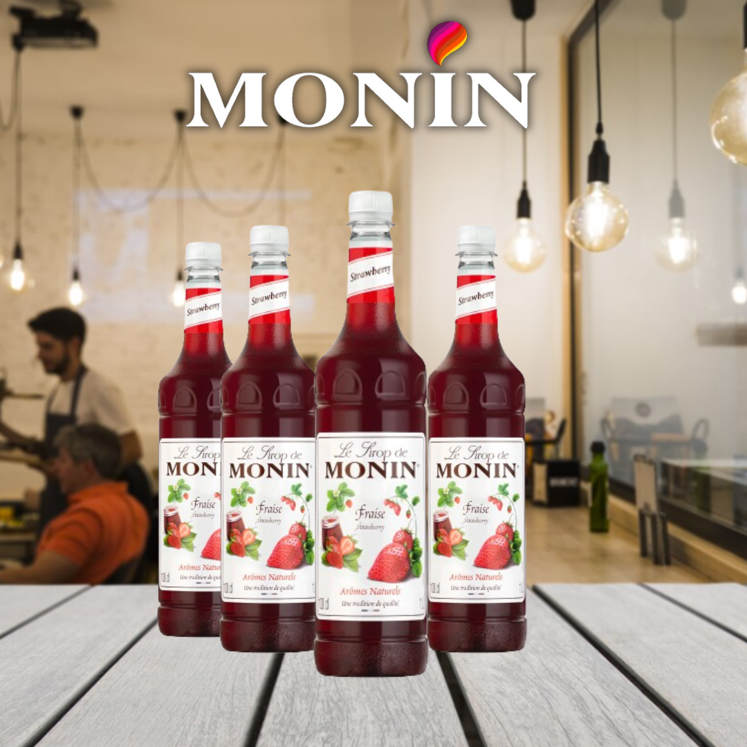 Monin Strawberry Coffee Syrup 1 Litre