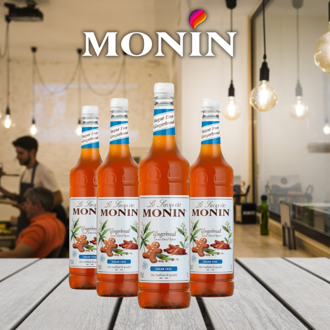 Monin Sugar Free Gingerbread Coffee Syrup 1 Litre