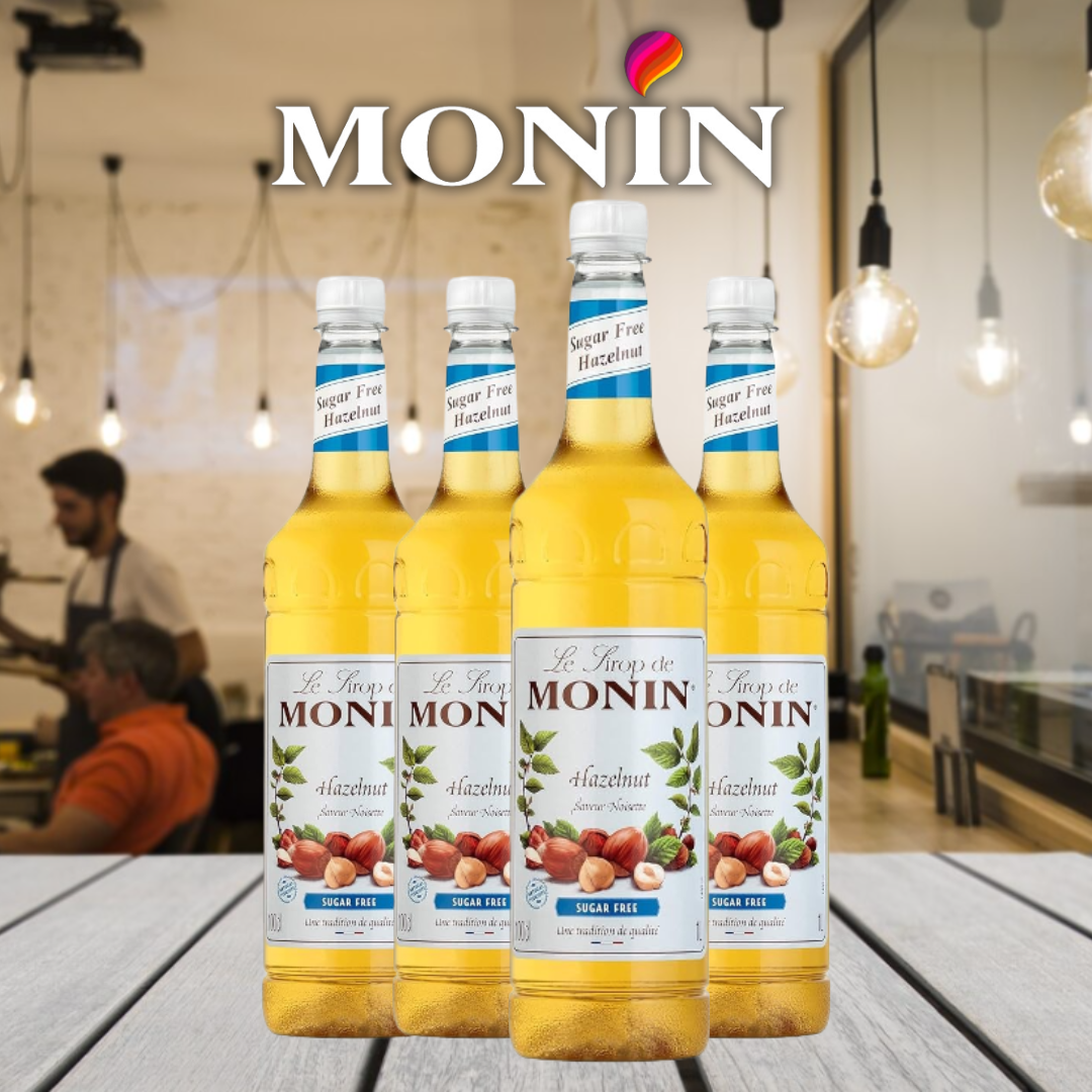 Monin Sugar Free Hazelnut Coffee Syrup 1 Litre