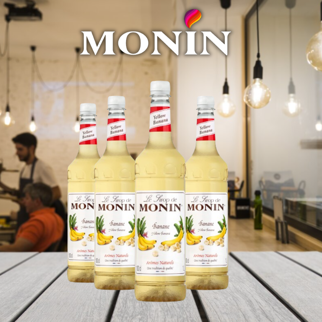 Monin Yellow Banana Coffee Syrup 1 Litre