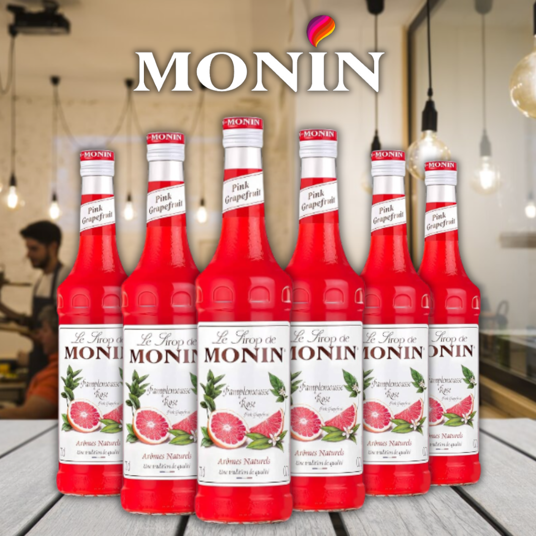 Monin Pink Grapefruit Coffee Syrup 700ml (Glass)