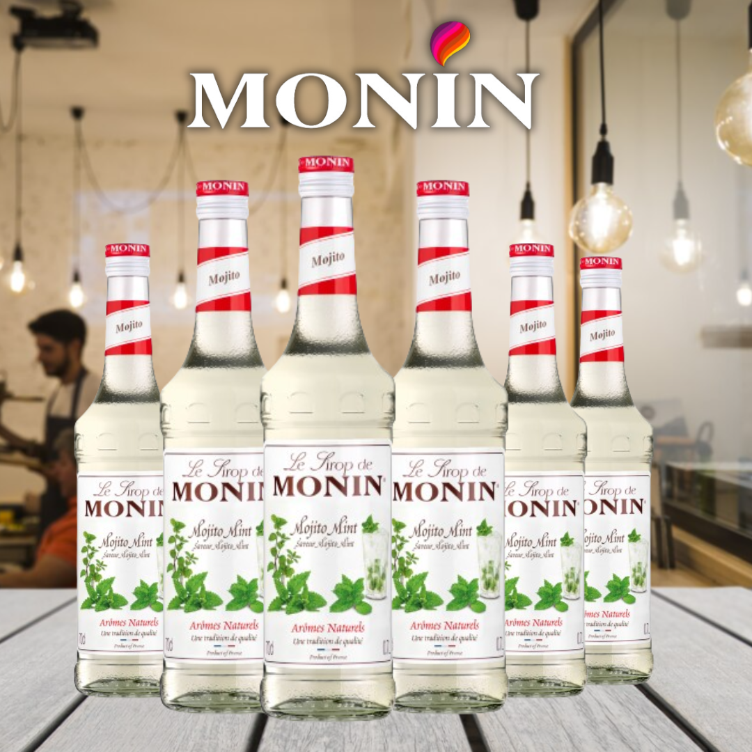 Monin Mojito Mint Coffee Syrup 700ml (Glass)