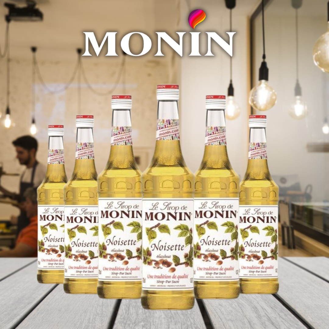 Monin Hazelnut Coffee Syrup 700ml (Glass)