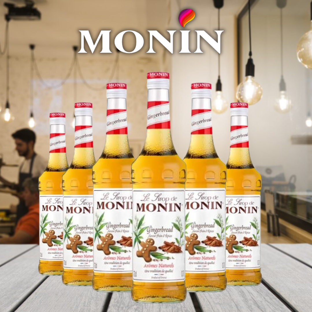 MONIN Gingerbread Coffee Syrup 700ml (Glass Bottle)