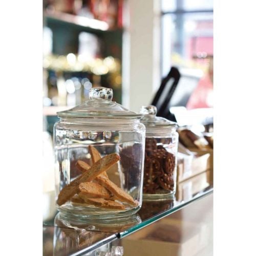 Zodiac Purple Glass Biscotti Jar 0.9 Litre