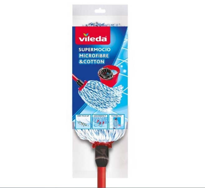 Vileda SuperMocio Microfibre & Cotton Mop - NWT FM SOLUTIONS