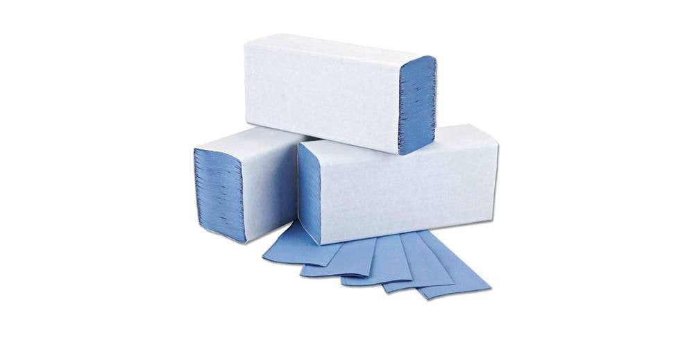 Maxima Z-Fold 1 Ply Blue Hand Towels 12x250's