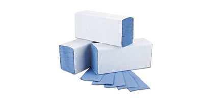 Maxima Z-Fold 1 Ply Blue Hand Towels 12x250's