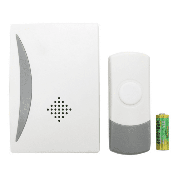 Daewoo Wire-Free Door Chime Kit | Battery Powered Chime | White