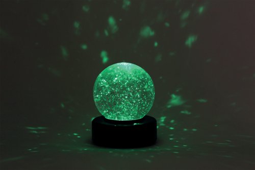 Desktop LED Light Up Glitter Ball Mood Light 100mm Battery Operated SWGB