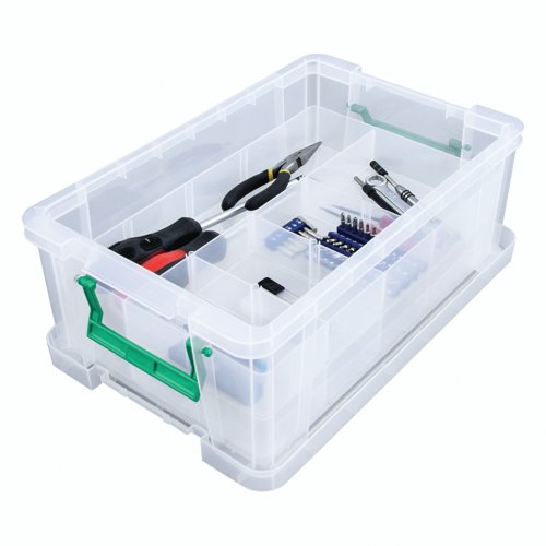 Storestack 24 Litre Storage Box W480Xd380Xh190mm Clear RB11087