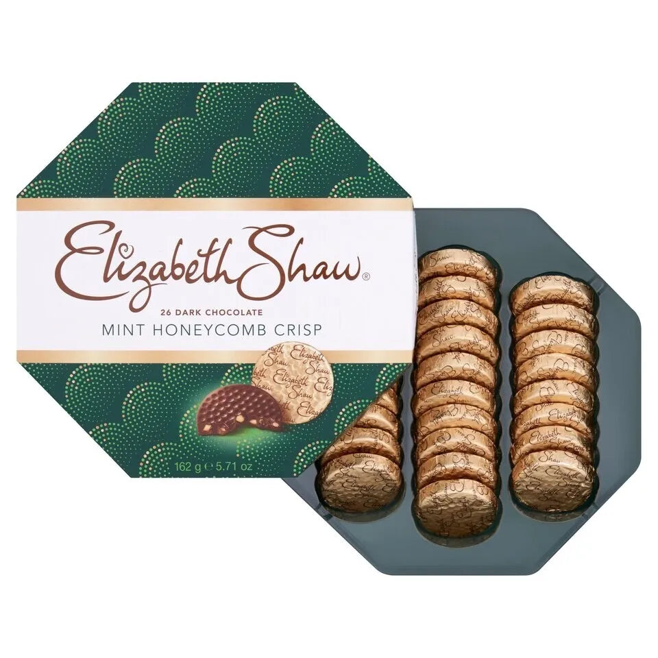Elizabeth Shaw Dark Chocolate Mint Crisp 26's 175g