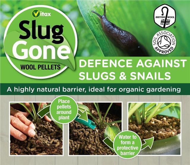 Vitax Slug Gone Biodegradable Wool Pellets 5 Litre