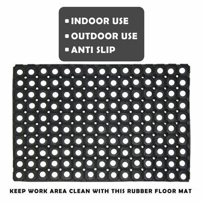 Fixtures Rubber Honeycomb 40x60cm Door Mat