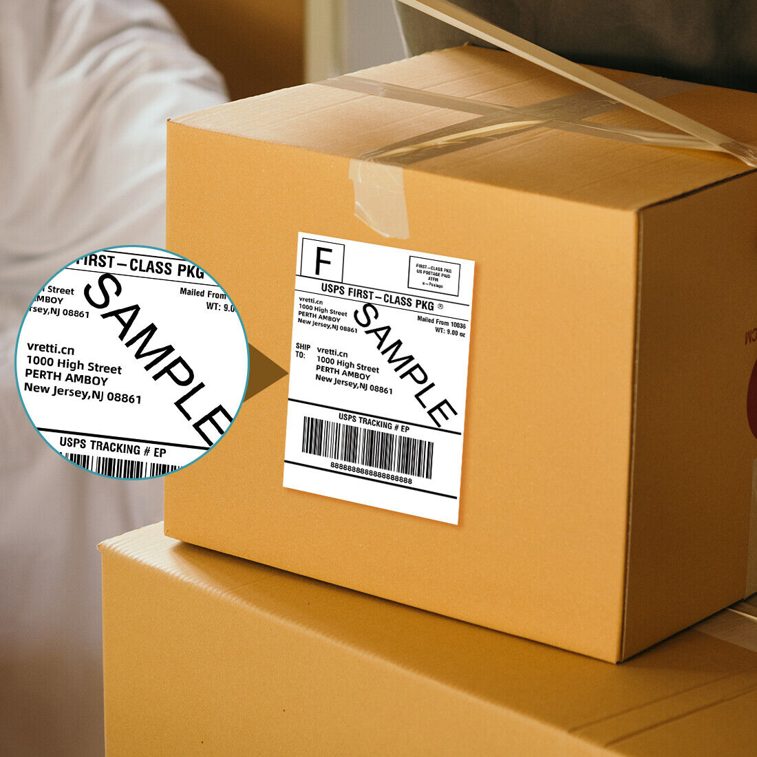Roll-X Universal UPS Shipping Labels 6x4inch 250 Per Roll
