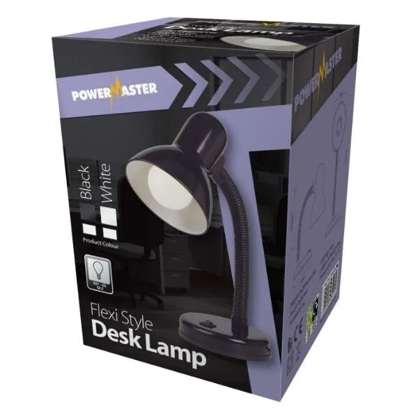 Powermaster Flexi Style Black Desk Lamp