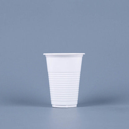 7oz White Plastic Water Cups 100's