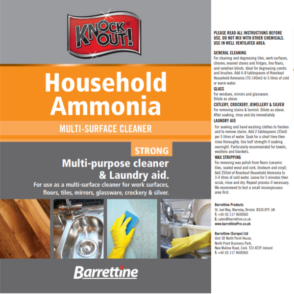 Knock Out Household Ammonia Multi Purpose 500ml