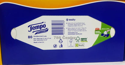 Tempo Balsam Soft & Sensitive Tissues Almond Oil & Aloe Vera 80's 4ply