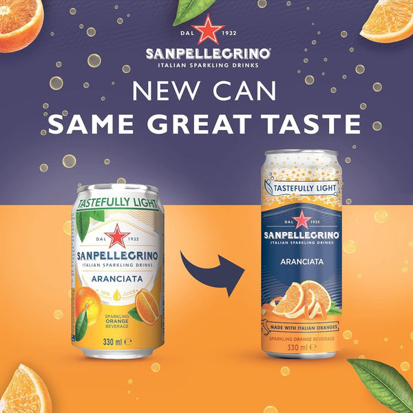 San Pellegrino Sparkling Orange Cans 24x330ml
