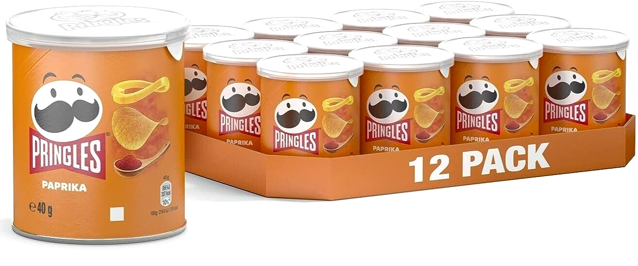 Pringles Paprika Crisps 12x40g
