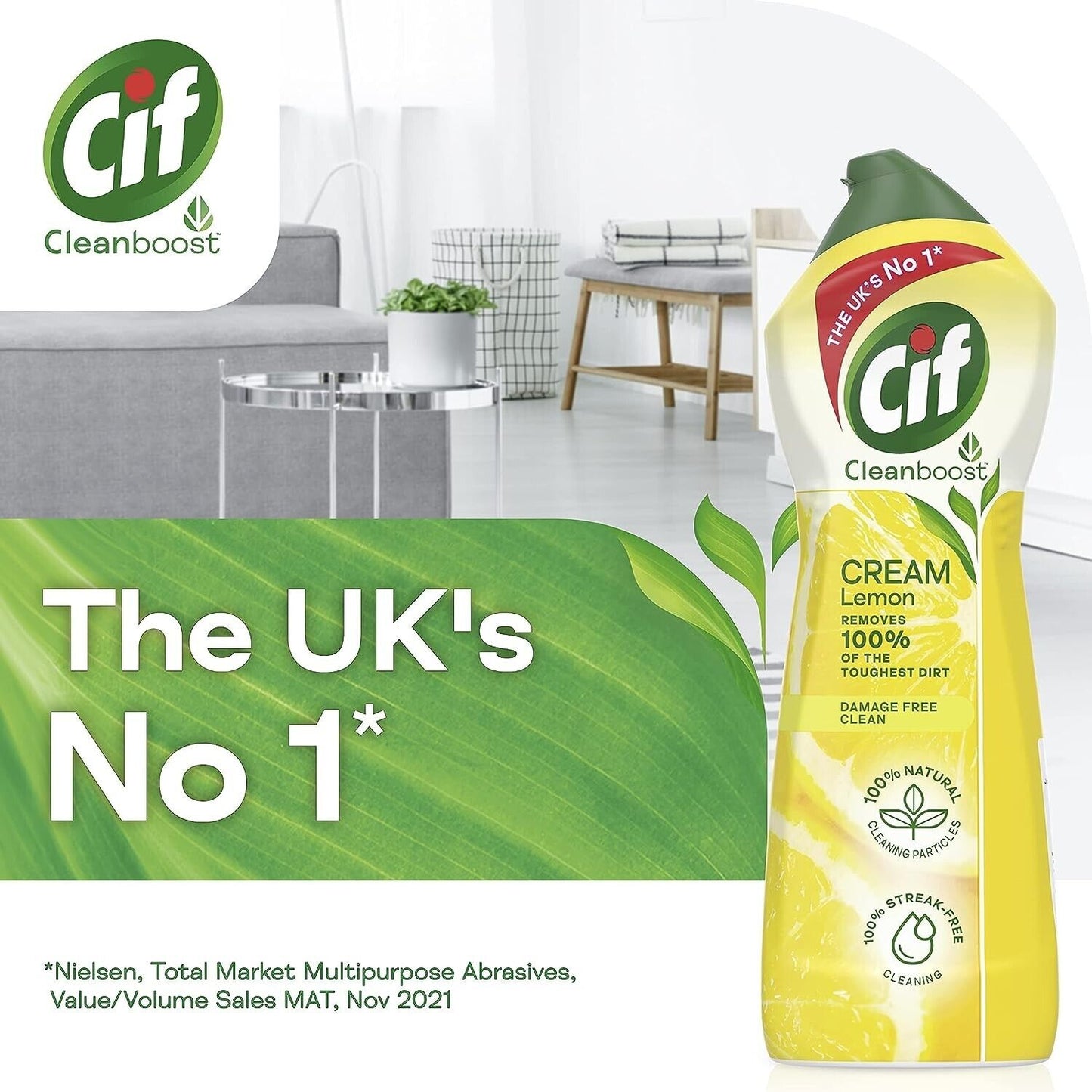 Cif Cream Cleanser Lemon 500ml