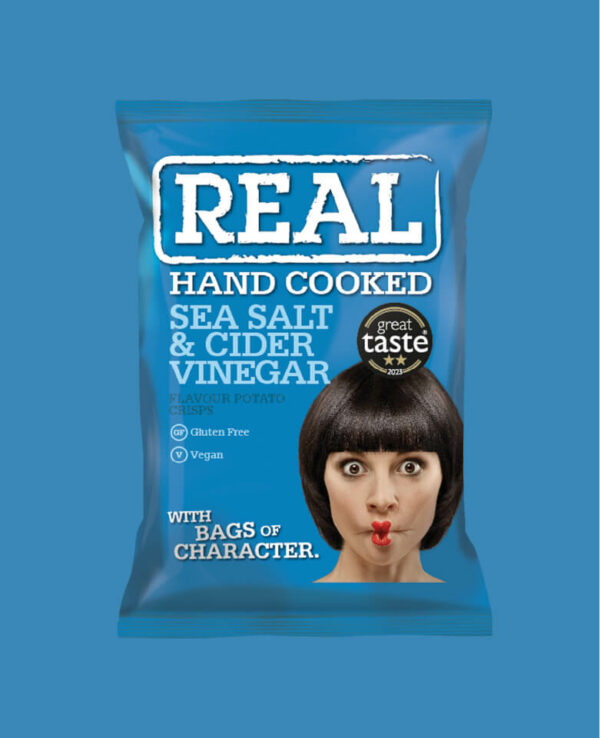 Real Crisps Sea Salt & Cider Vinegar 24x35g
