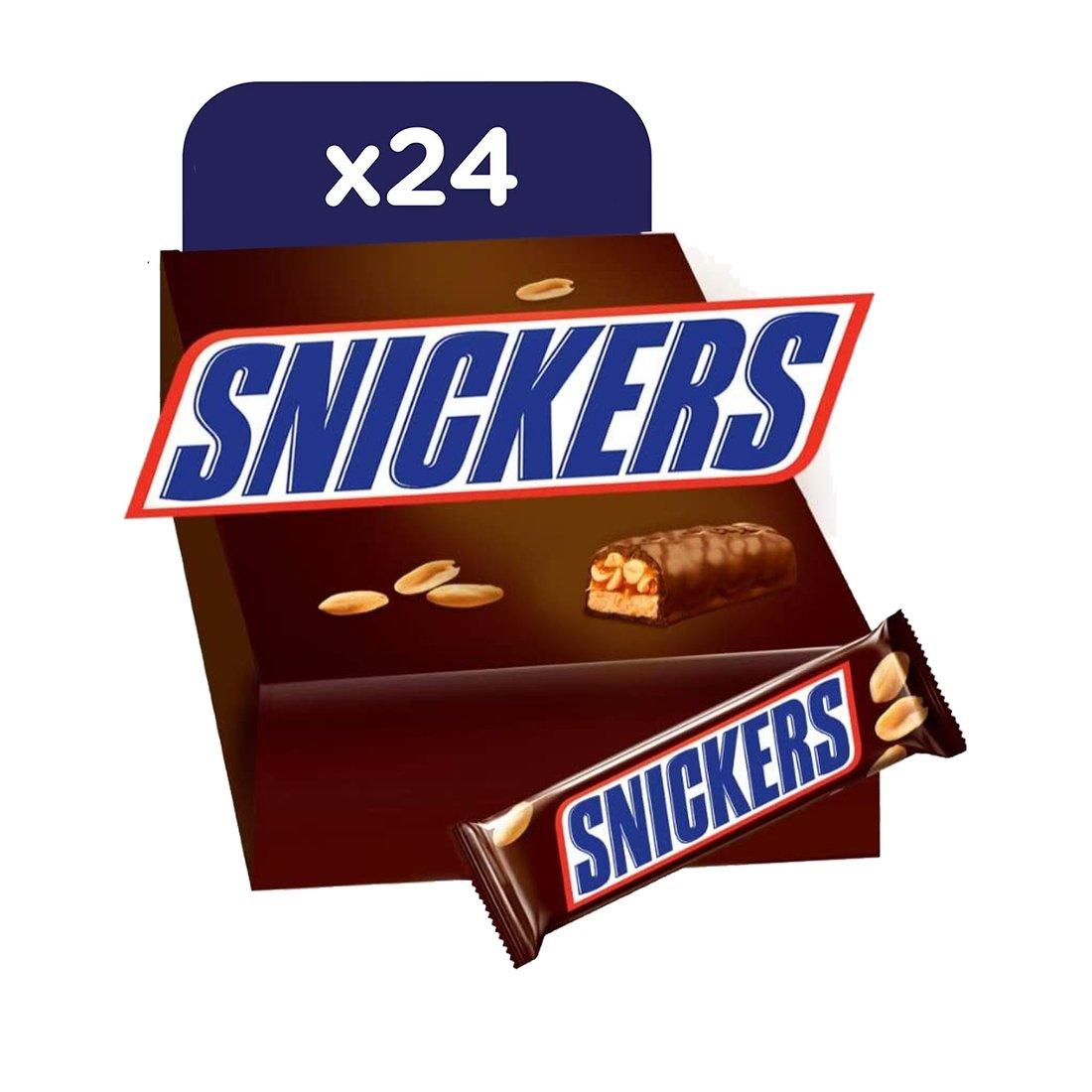 Mars Snickers Caramel Peanut Chocolate Bars 48g x 24