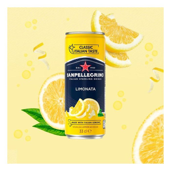 San Pellegrino Sparkling Lemon Cans 24x330ml