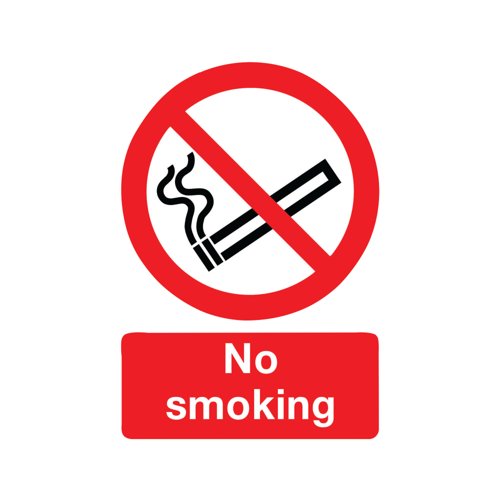Safety Sign No Smoking A4 Pvc ML02079R