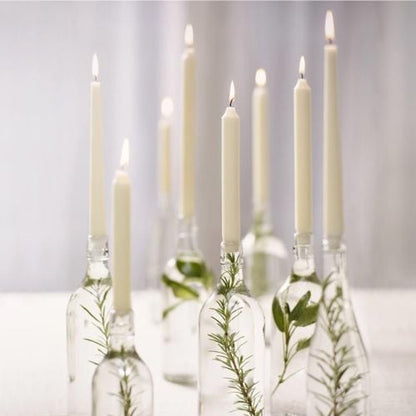 Bolsius Tapered Candles 10 Inch Ivory 7 Hour Burn 100's