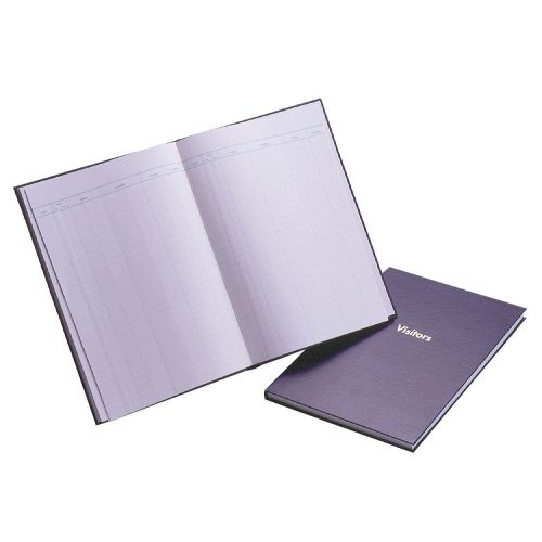 Exacompta Guildhall Company Visitors Book 160 Pages Black 1809