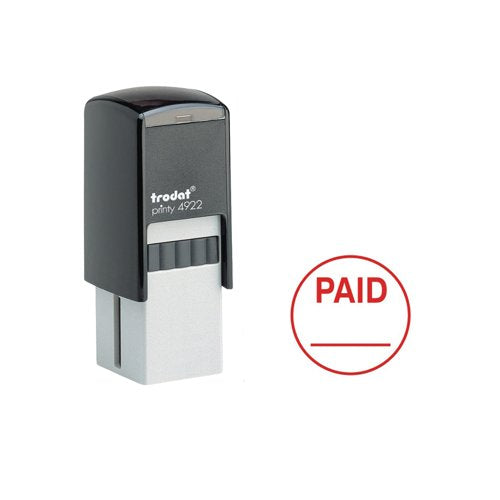 Trodat Circular Word Stamp - Paid 54291