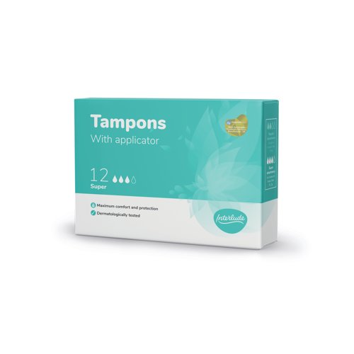 Applicator Tampons Super x12 Tampons (Pack of 12)