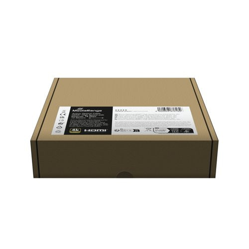 MediaRange Active Optical HDMI High Speed Ethernet Cable Version 2.0 18Gbps 10m Black