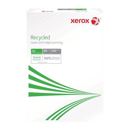 Xerox Recycled A4 Copier Paper 80gsm Ream Wrapped (Pack of 2500) 003R91165