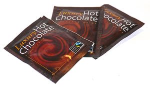 Fairtrade Luxury large 25g Hot Chocolate Sachets 100's