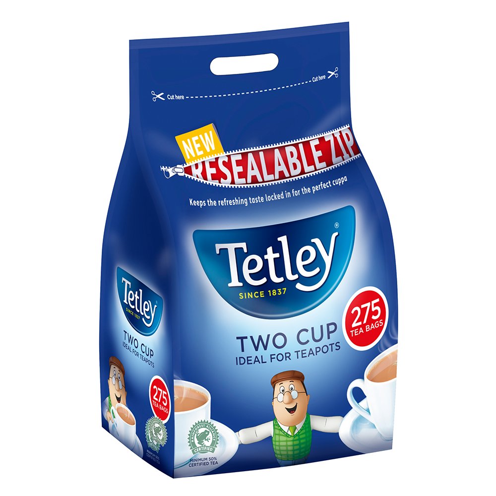 Tetley Original Two Cup Strong Tea Bags (Pack of 275)