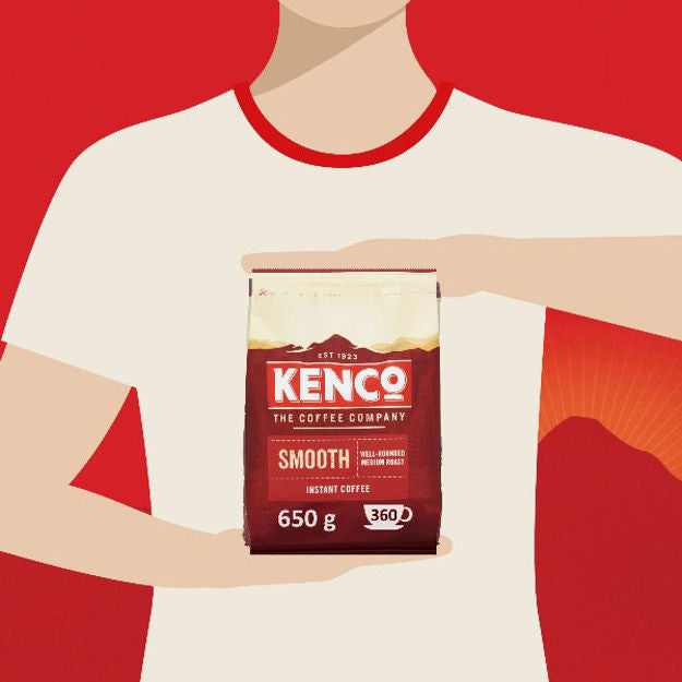 Kenco Smooth Instant Coffee 650g Refill Bag