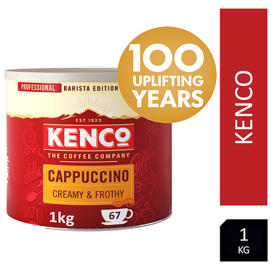 Kenco Cappuccino Instant Coffee 1kg Tin - NWT FM SOLUTIONS - YOUR CATERING WHOLESALER