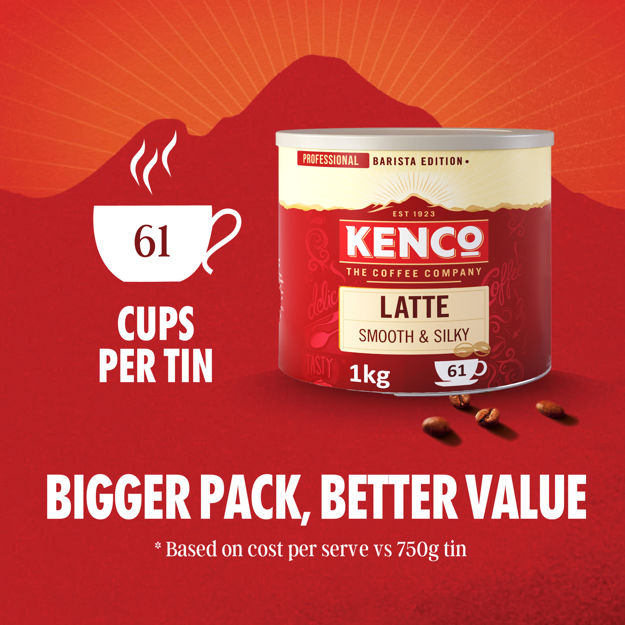 Kenco Latte Instant Coffee 1kg Tin